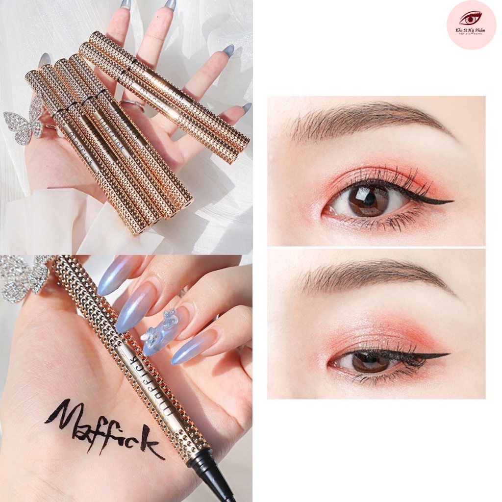 Bút Kẻ Mắt MAFFICK EYELINER GOLDEN Đầu Nhỏ Dạng Gel Chống Nước | BigBuy360 - bigbuy360.vn