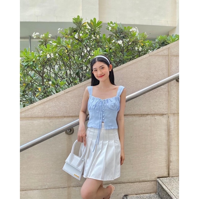 ÂME.STUDIO| Áo croptop ngắn tay  - Rachel Top