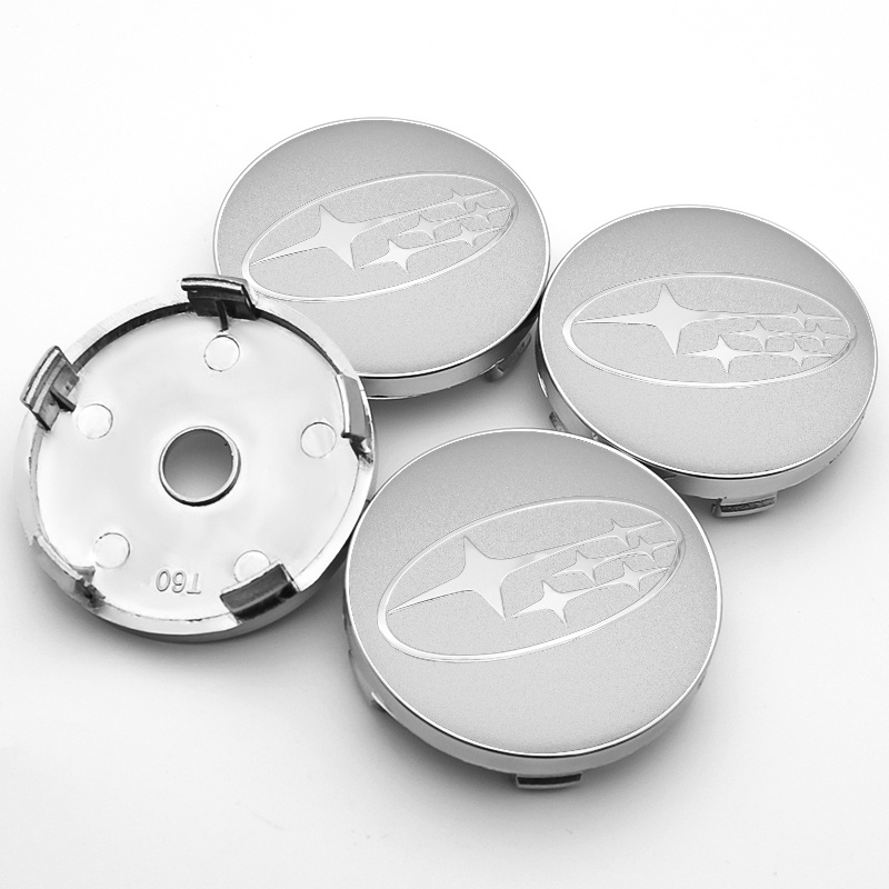 Set 4 Nắp Đậy Trục Bánh Xe Hơi subaru forester impreza wrx levorg brz legacy xv 60mm
