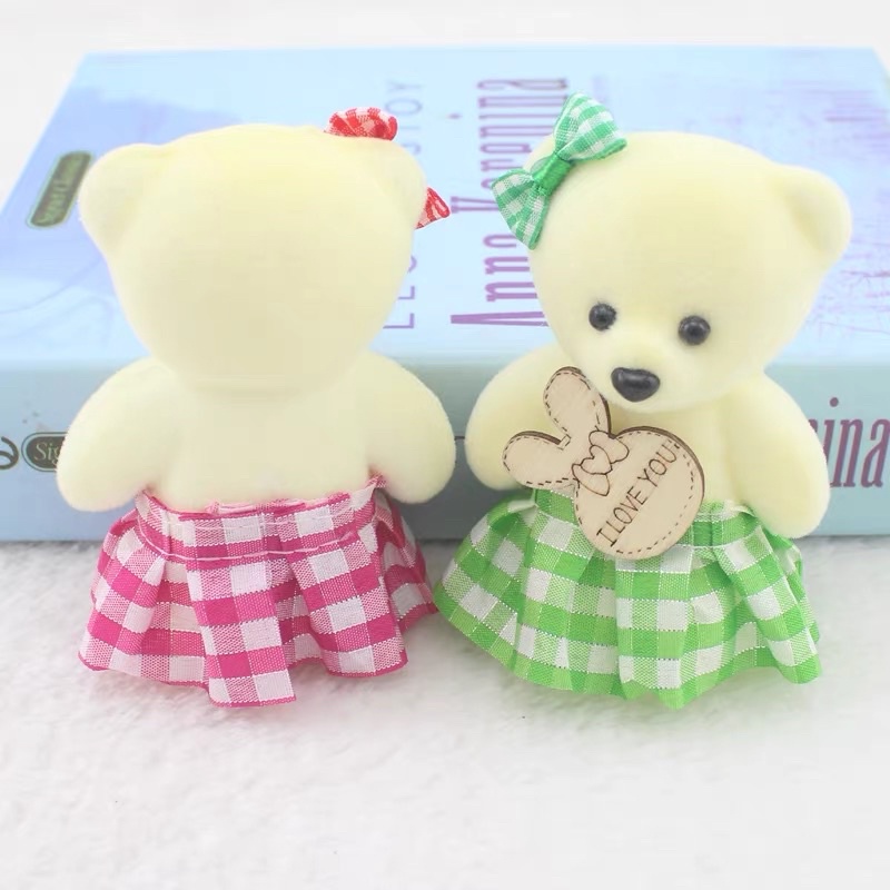 ‍❄️Gấu xốp trang trí hoa và hộp quà tặng (chiều cao 12cm)‍❄️