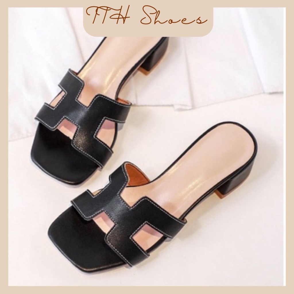 Gót chữ H big size 40-45(kèm ảnh thật 100%)