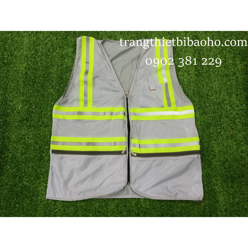 Áo ghi lê lưới phản quang 3 kéo khoác ngoài  - 4 màu lựa chọn