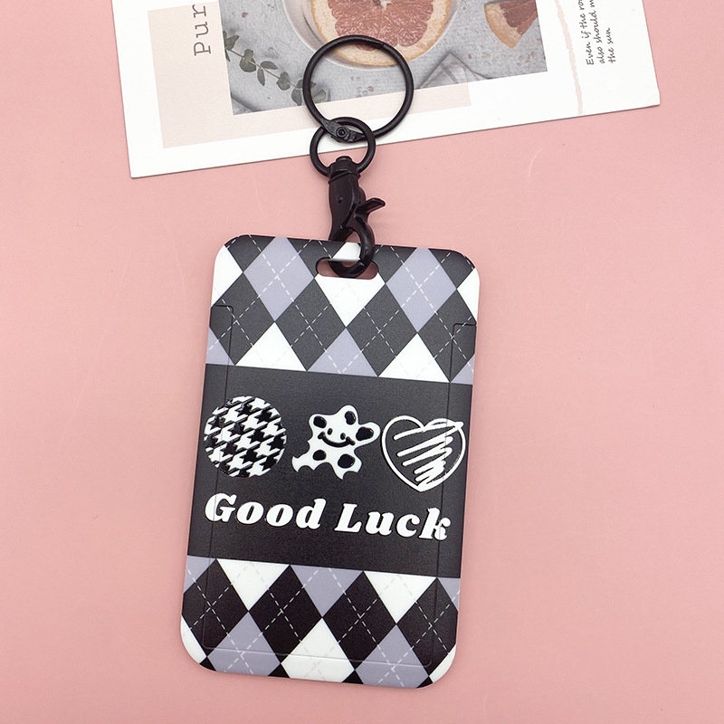 Vỏ Đựng Thẻ ID Có Dây Đeo Phong Cách Ins Cho Học Sinh Ốp