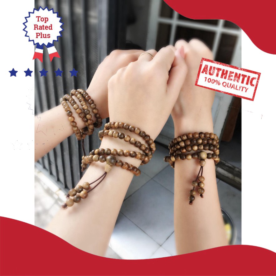 [CAO CẤP] Vòng Tay Trầm Hương Chuỗi Tràng Hạt 108 Trầm Tốc Lào Tự Nhiên | BigBuy360 - bigbuy360.vn