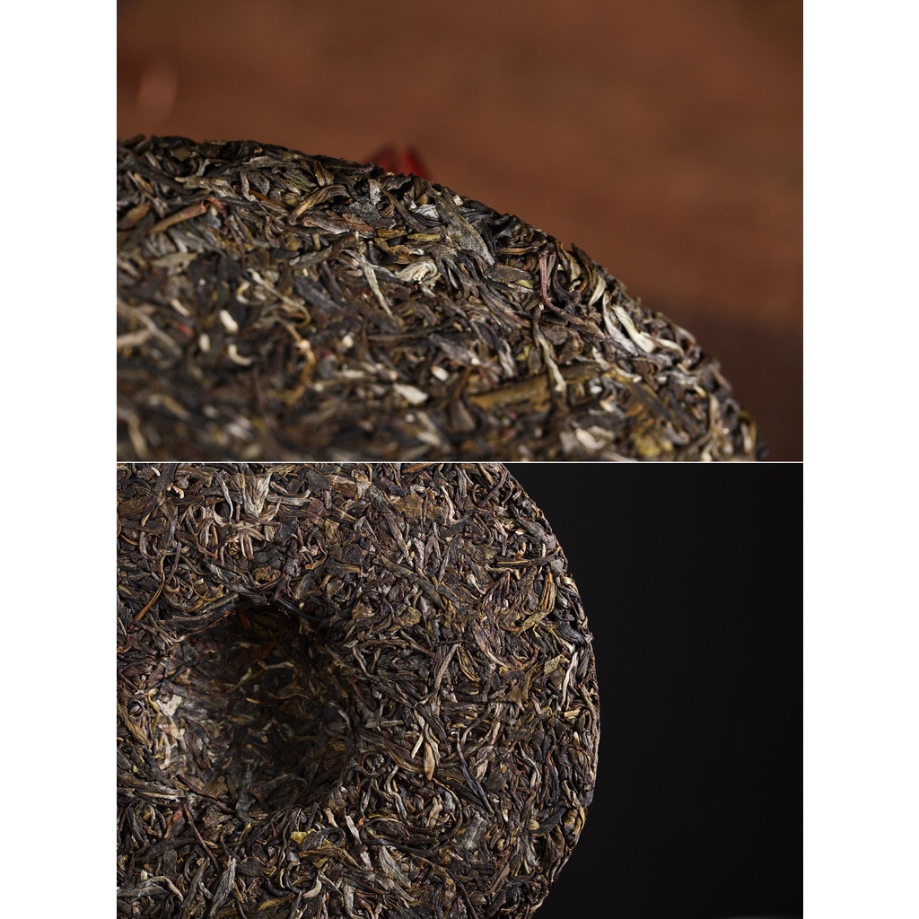 Bánh Trà Phổ Nhĩ Sống Mãnh Hải Vân Nam 357 gram (Trà Vụ Xuân Năm 2017)