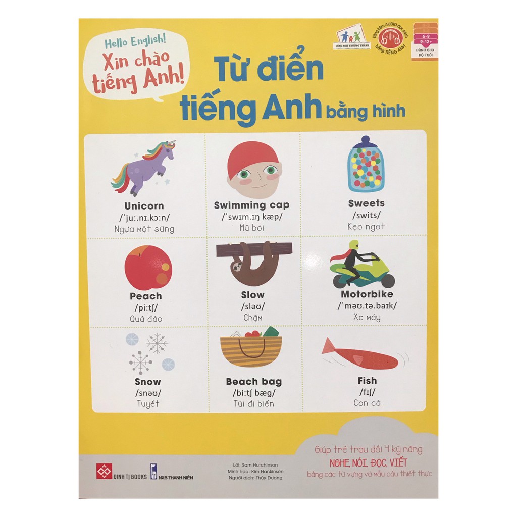 Sách - Xin chào tiếng anh : Từ điển tiếng Anh bằng hình