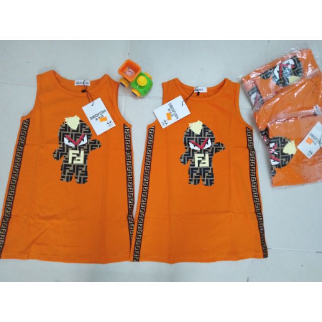Váy cotton quảng châu cho bé size bé 2-5y
