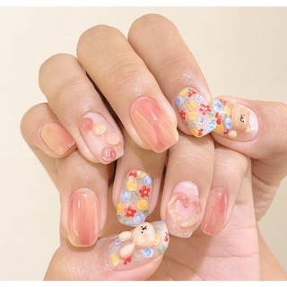 Móng úp gấu, thỏ gel nổi