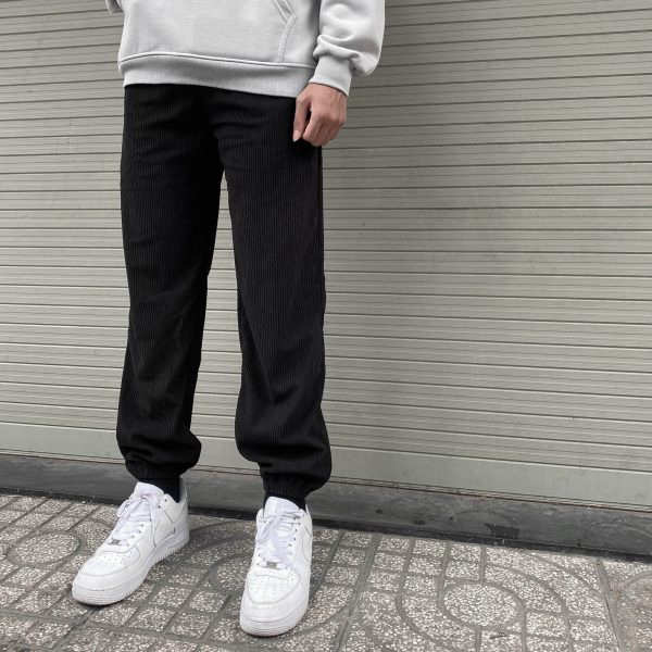 Quần Sweatpant chất liệu nhung tăm kiểu dáng Unisex nam nữ