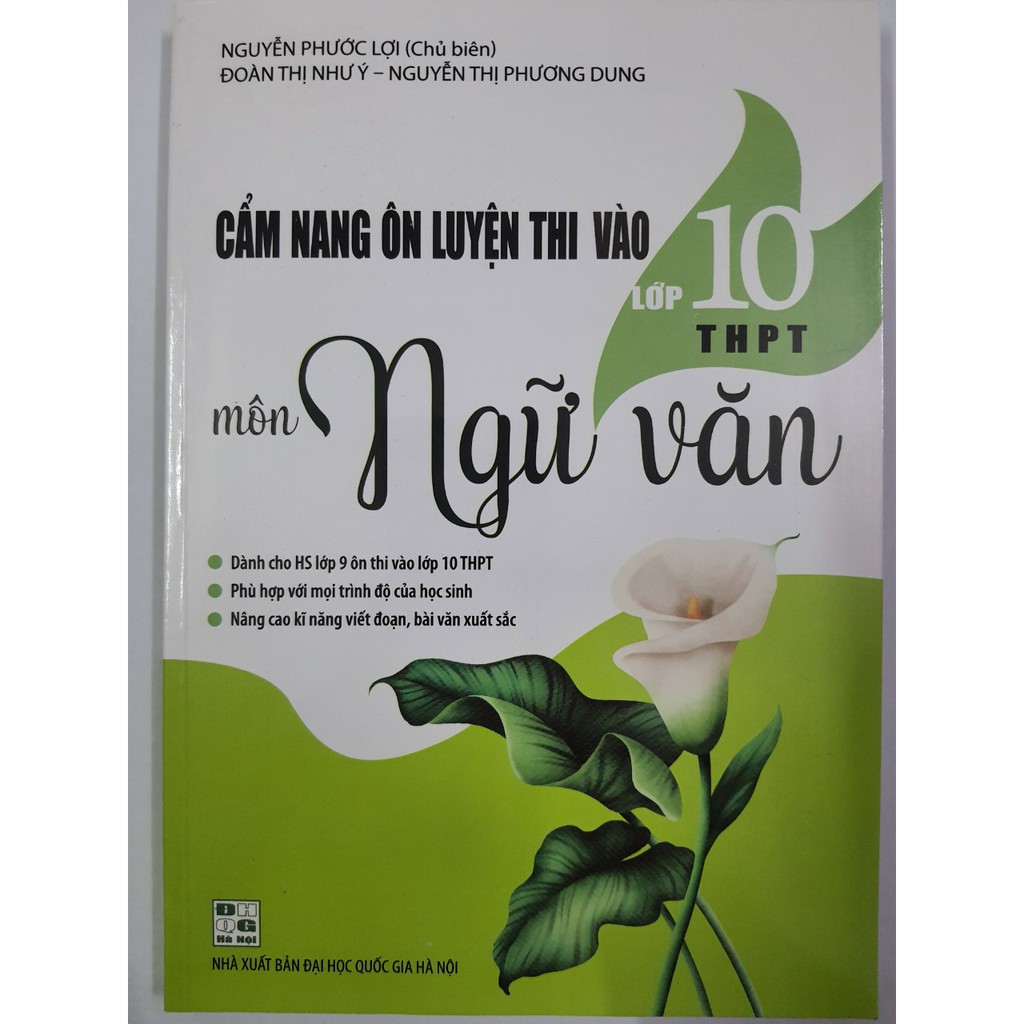 Sách - Cẩm nang ôn luyện thi vào Lớp 10 THPT môn Ngữ Văn