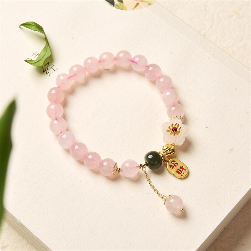 Vòng Đeo Tay Chuỗi Hạt Đính Hoa Xinh Xắn Dành Cho Nữ