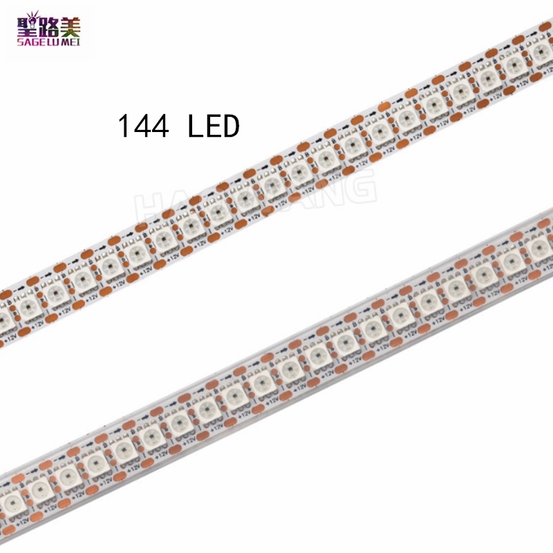 Cuộn Dây Đèn Led WS2815 DC12V  1m / 5m 30 / 60 / 144 Leds / m / Đen / Trắng / PCB IP30 / 65 / IP67