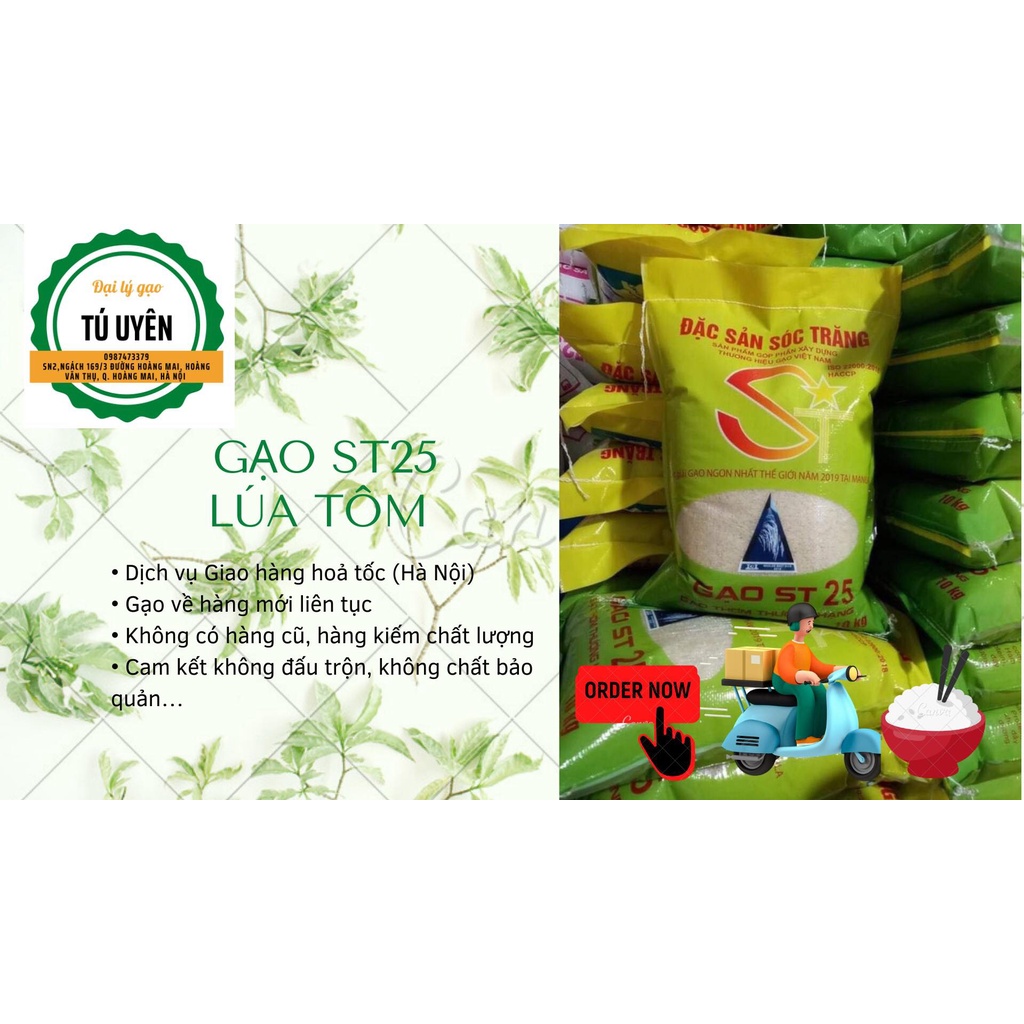 Gạo ST25 lúa tôm thơm ngon dẻo