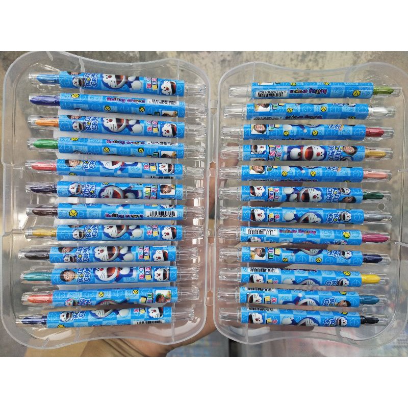 Sáp màu vặn 24 màu trong hộp nhựa đẹp an toàn