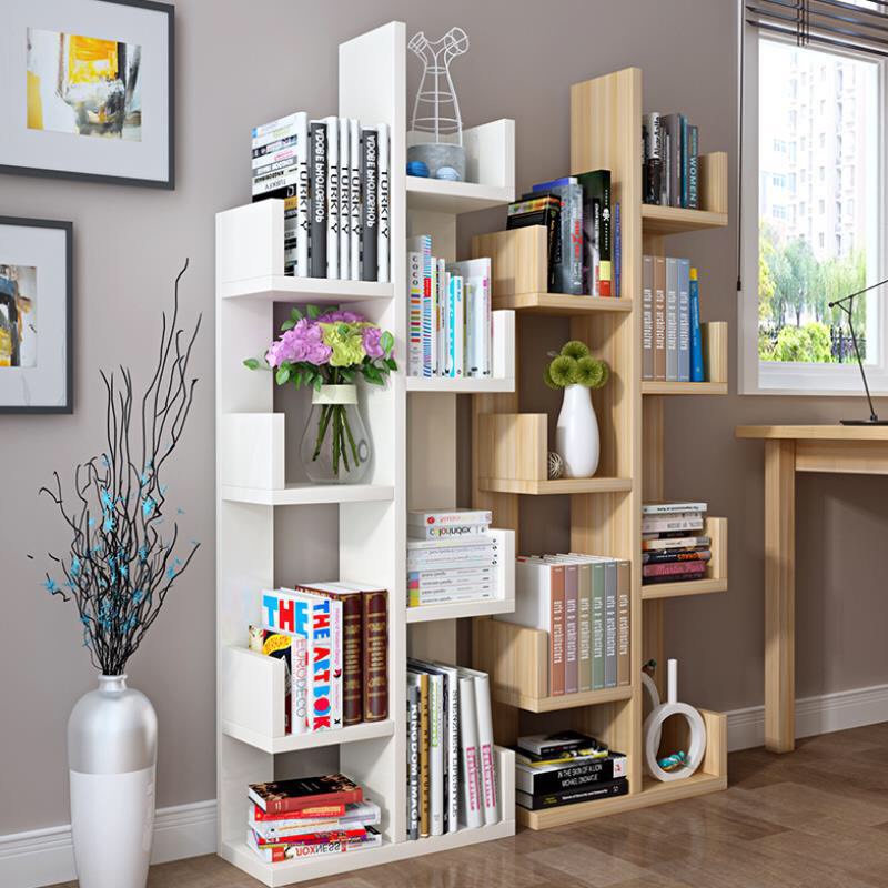 Kệ Sách Gỗ Nghệ Thuật Hình Cây - Kệ Sách Xương Rồng 8 Ngăn Lắp Ghép DT Shop