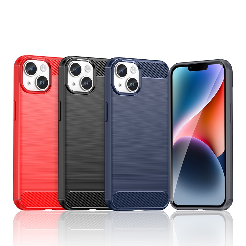 Ốp điện thoại LENUO sợi carbon siêu mỏng chống sốc thích hợp cho iPhone 14 13 12 11 Pro Max iPhone 14 Plus 13 12