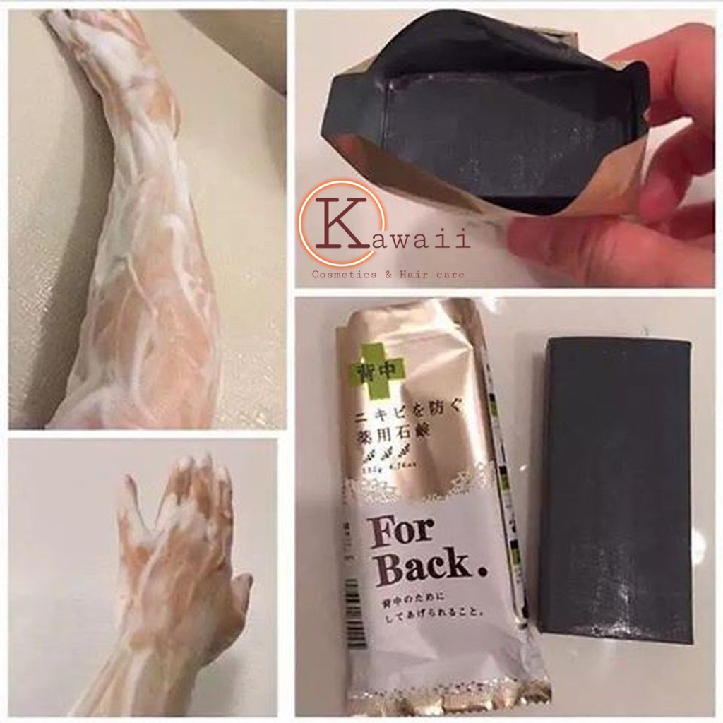 [NHẬP NHẬT] Xà phòng trị mụn lưng, ngực For Black Medicated Soap Pelican (Nội địa Nhật) | BigBuy360 - bigbuy360.vn