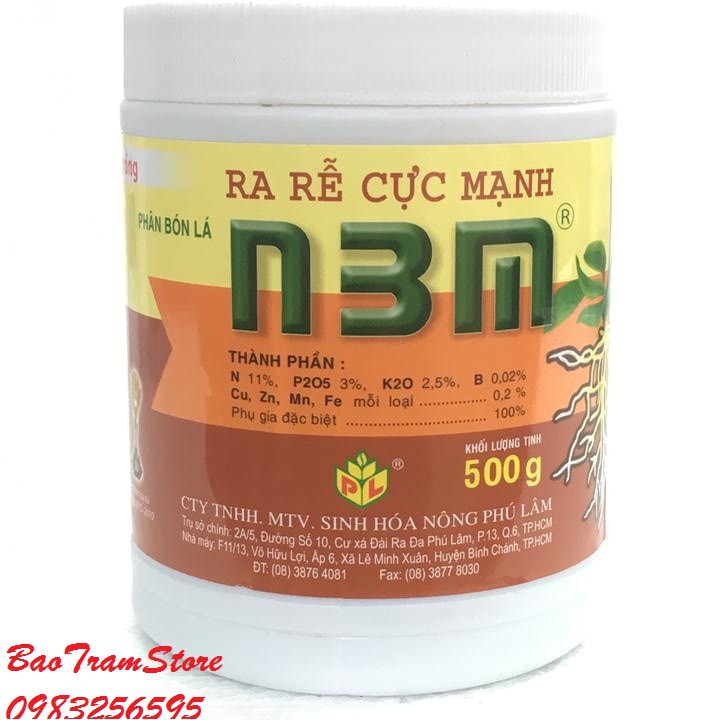 Phân bón lá cao cấp siêu ra rễ cho cây trồng N3M lọ 500g