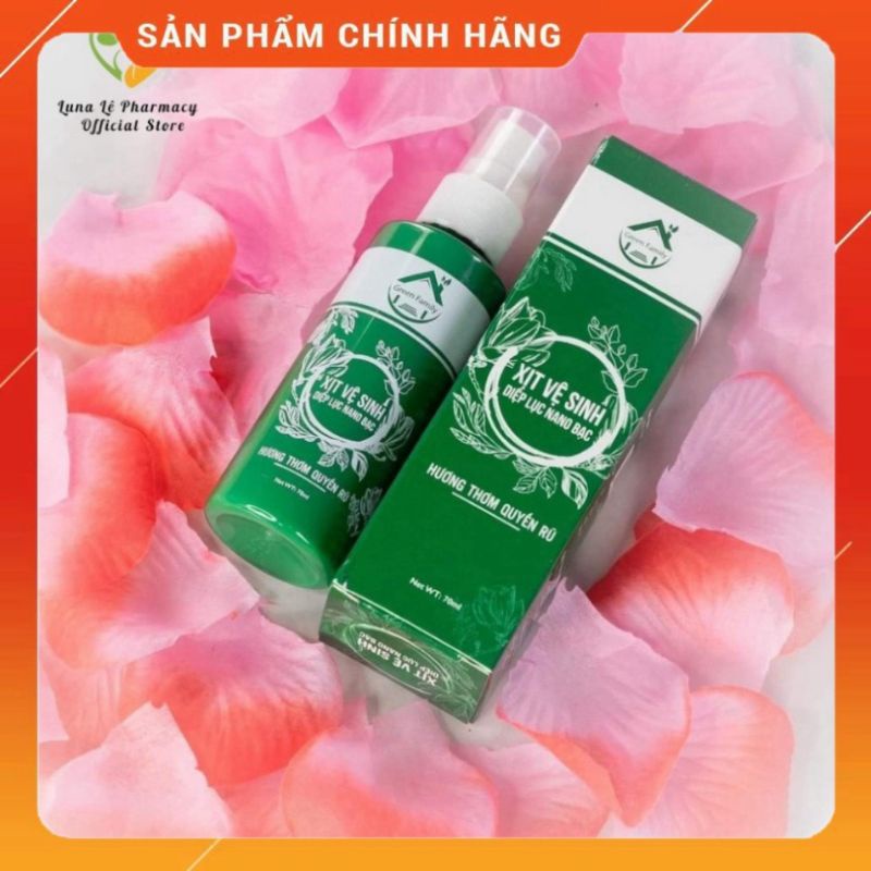 Xịt vệ sinh Diệp lục Nano Bạc chính hãng 100%