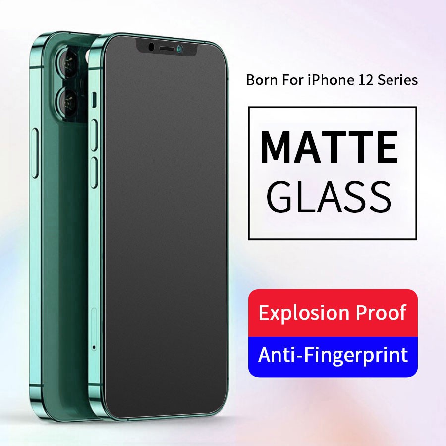 Kính Cường Lực iPhone Chống Vân Tay Matte Full Viền 13 Pro Max 12 Pro Max 11 Pro Max Xs Max Xr X 7 Plus 8 Plus Njoyshop