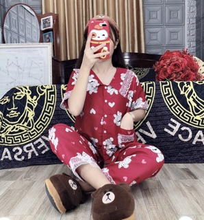 Bộ kate thái phối ren 120k/1b