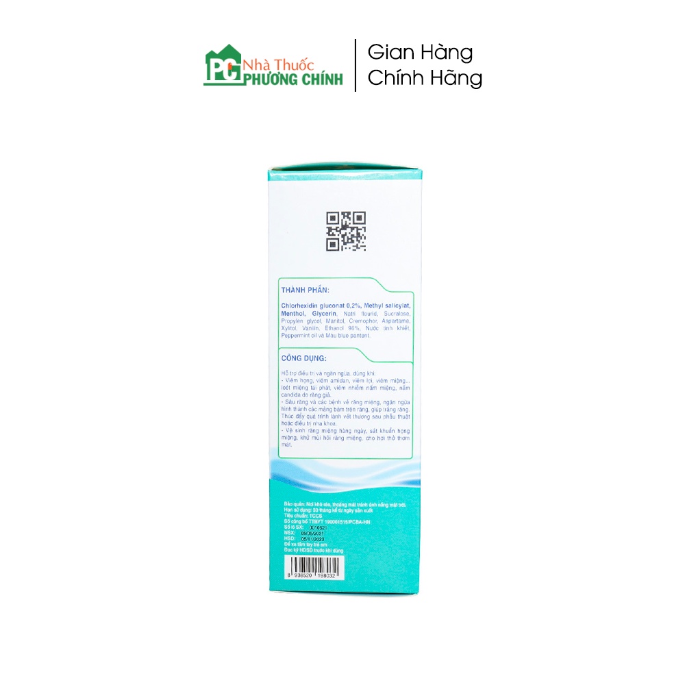 Nước Súc Miệng, Họng Chlorhexidine Homaz One