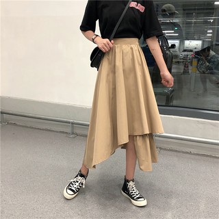 [ORDER] Chân váy xòe phối vạt high low V052