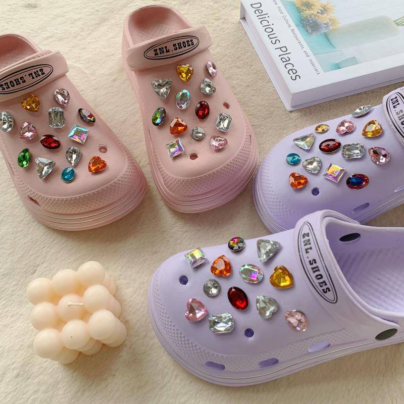 sticker dép crocsPhụ Kiện Trang Trí Giày Tự Làm Kiểu Dáng Xinh Xắn