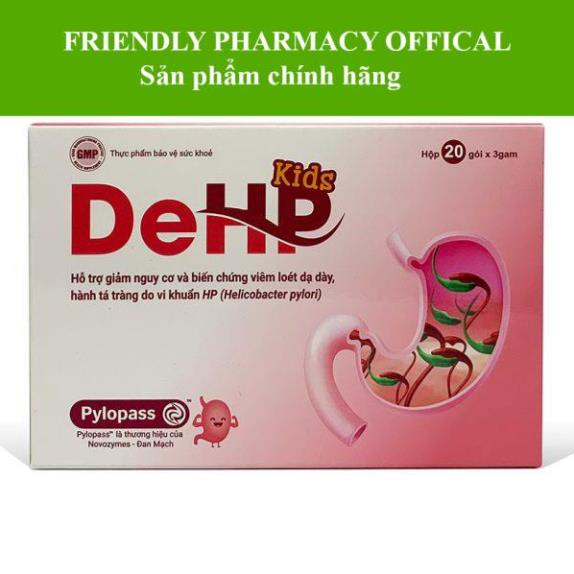 DeHP Kids – Hỗ trợ giảm nguy cơ viêm loét dạ dày do khuẩn HP (Hộp 20 gói)