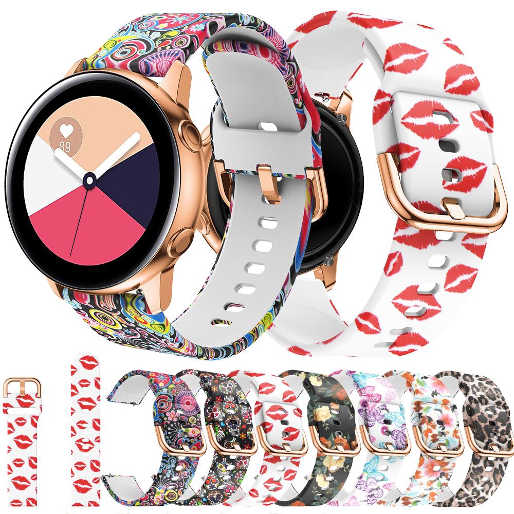20mm silicone strap for Samsung Galaxy Watch Active smart watch