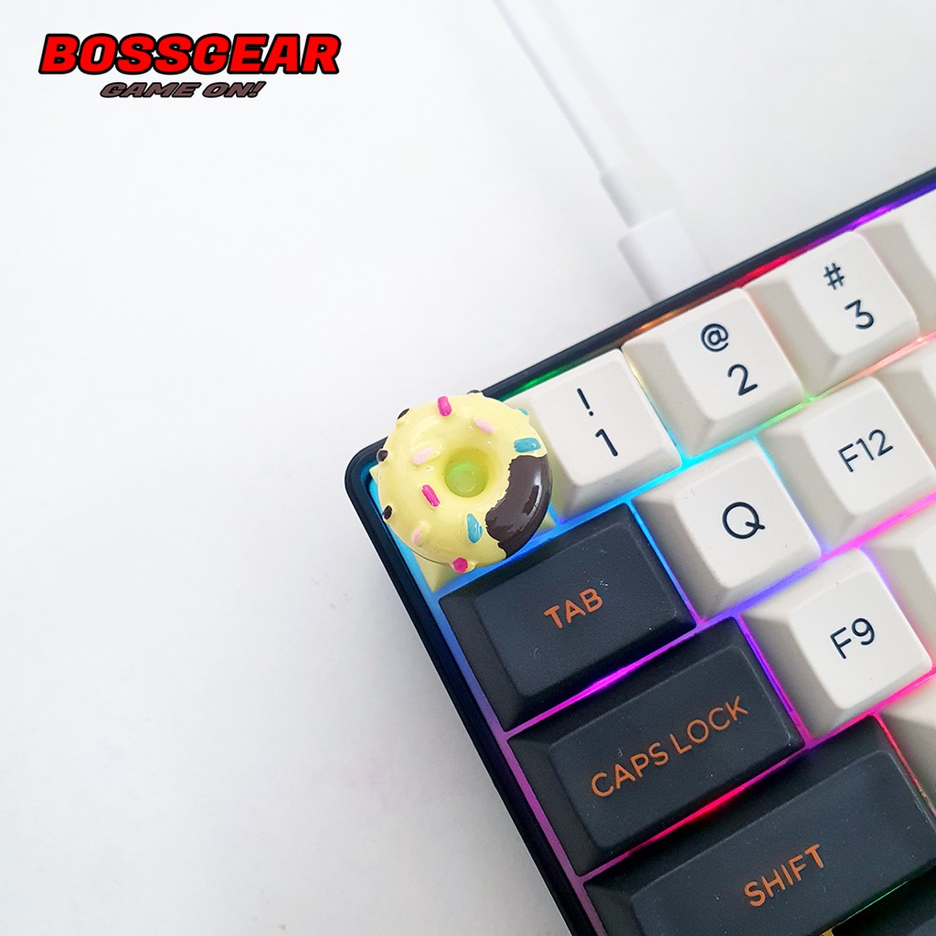 Keycap Lẻ hình bánh Donut cực đẹp và dễ thương ( keycap resin độc lạ )( Keycap Artisan )