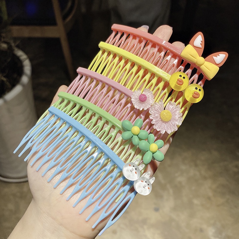 Xước tóc, cài tóc mái màu cute cho bé gái