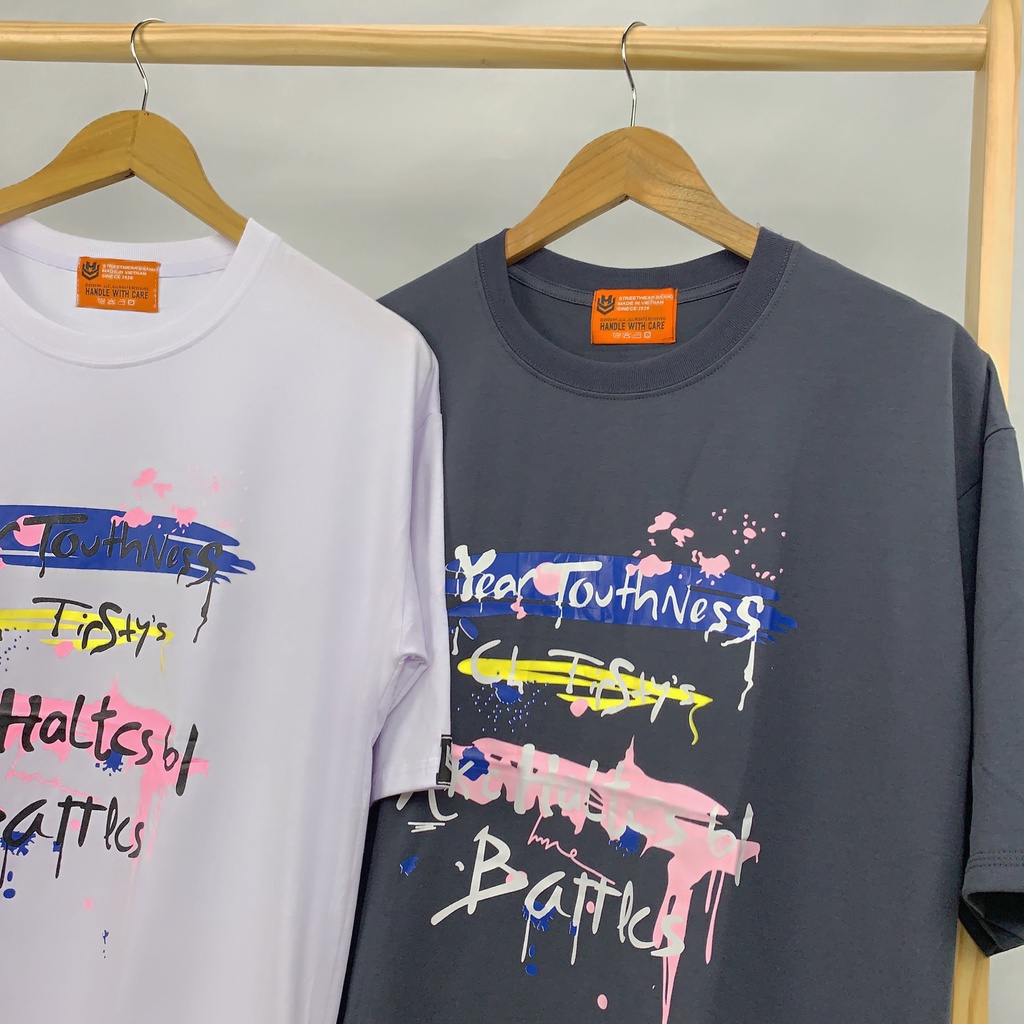 Áo Thun HY KOREA Tay Lỡ Form Rộng Unisex In Hình Your TouthNess TLLC28.