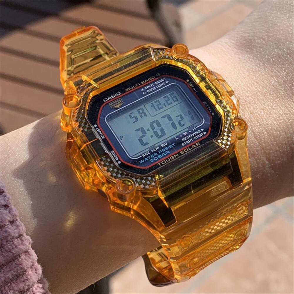 Dây Đeo Đồng Hồ Nhựa TPU + Vỏ, DW-5600 G-SHOCK Cho Casio GW-M5610 M5600 Bộ Casio GLX-5600 Phụ Kiện