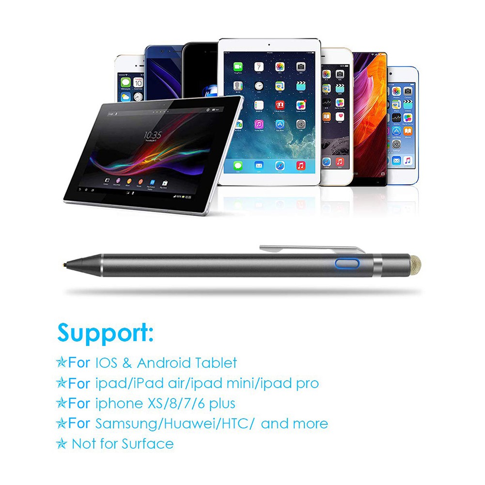 Bút cảm ứng stylus ngòi 1.6mm dành cho iPhone iPad Samsung HUAWEI