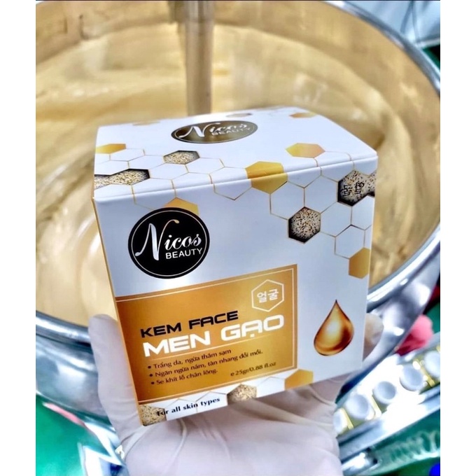 Kem Face Men Gạo Nicos