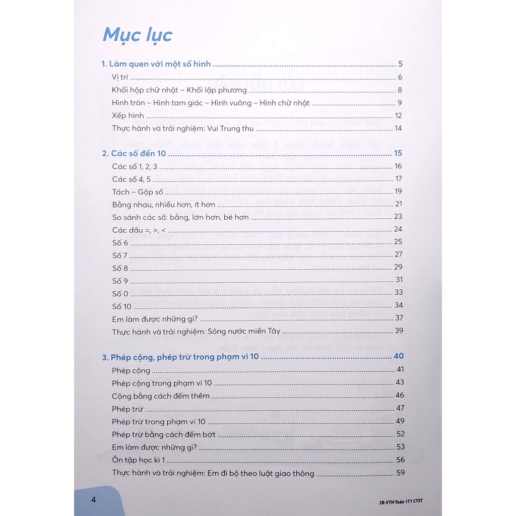 Sách Vở Thực Hành Toán 1 - Tập 1