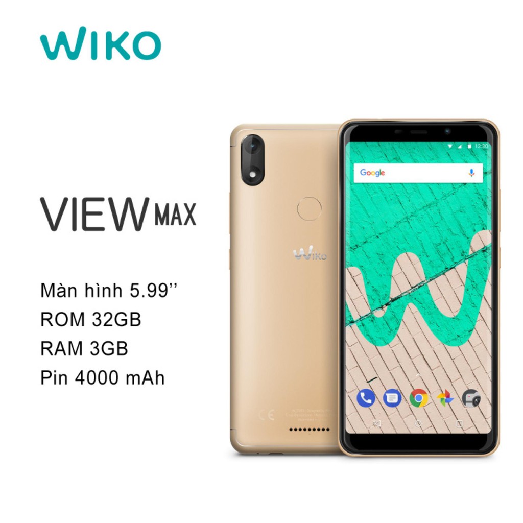 Điện Thoại WIKO View Max 3G/32GB - BH 1 đổi 1 trong 4 tháng - Hãng Phân Phối Chính Thức