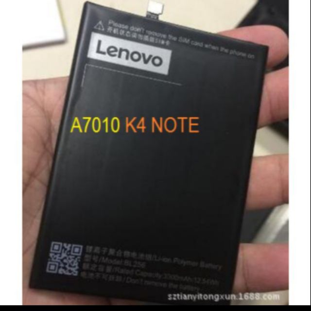 [Mã ELFLASH5 giảm 20K đơn 50K] Pin zin Lenovo BL-256 cho A7010, K4 Note - Bảo hành 6 tháng