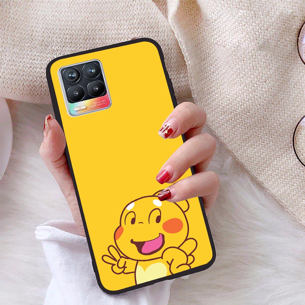 Ốp lưng Realme 8 4G viền dẻo TPU BST Khủng Long Lai Ong