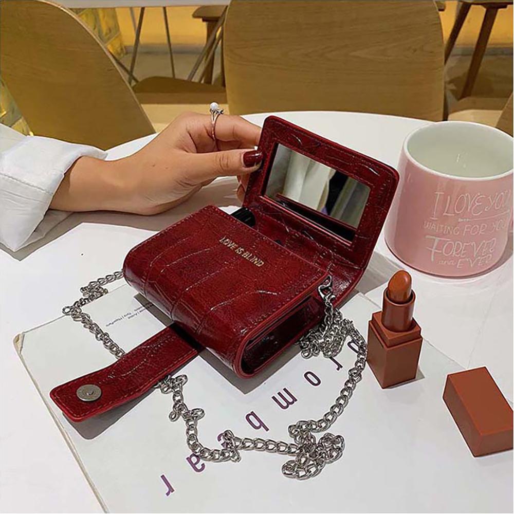 Túi Đựng Mỹ Phẩm Du Lịch Chống Thấm Nước Kèm Gương Soi Tiện Dụng