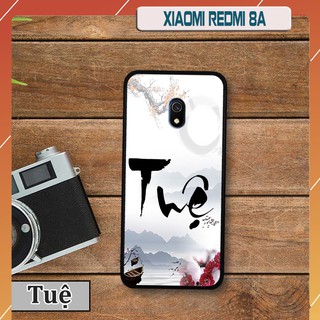 Ốp lưng kính 3D Xiaomi Redmi 8A - chữ thư pháp ý nghĩa