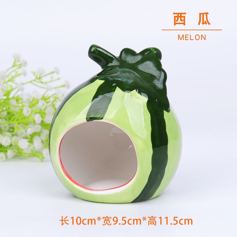 Nhà sứ dưa hấu cho hamster. Nhà sứ dâu tây cho hamster. Nhà sứ hahale fullbox