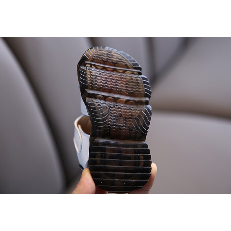 Giày Sandal Da Mềm Chống Trượt Cho Bé Trai 1-8 Tuổi