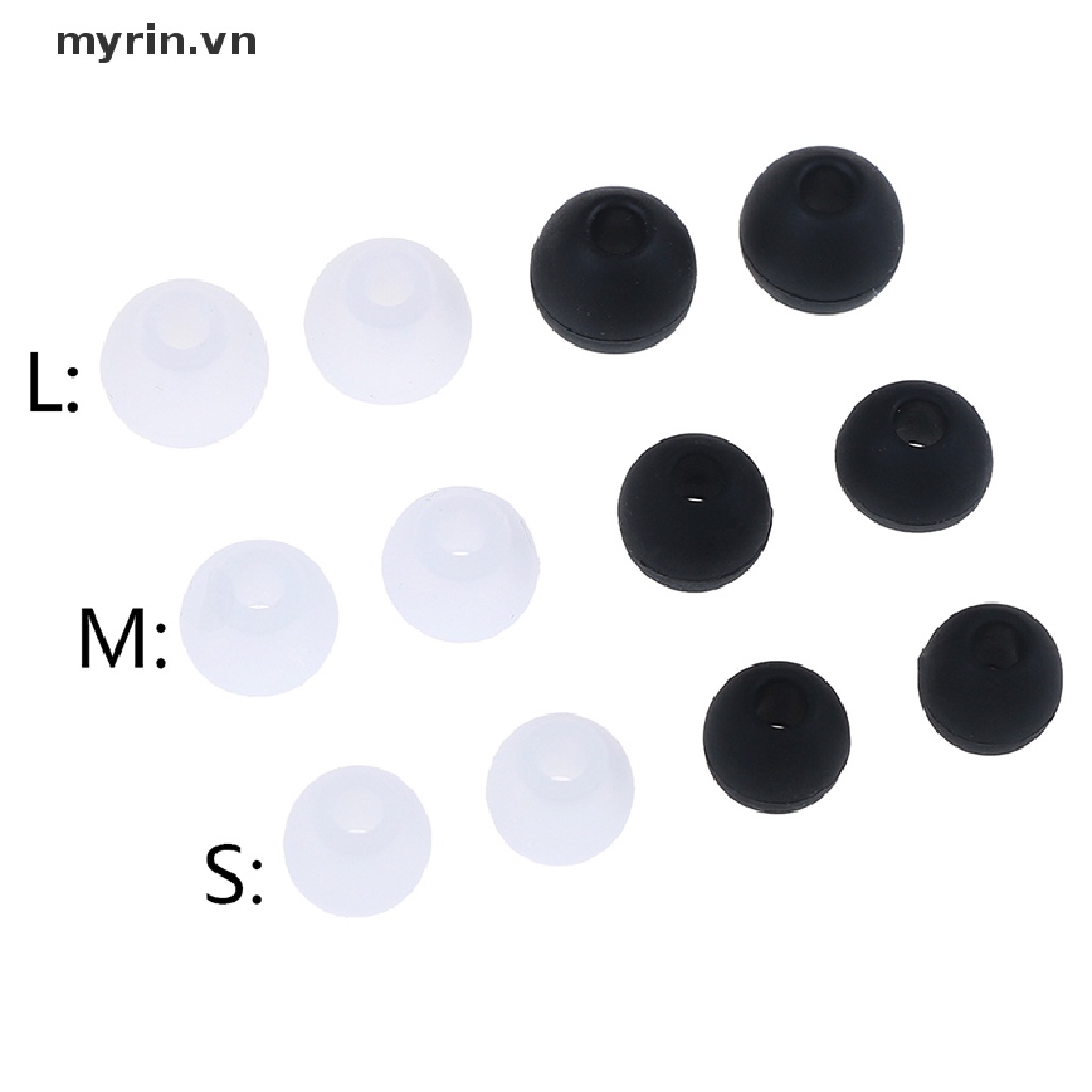 Set 6 Cặp Nút Tai Nghe Nhét Tai Bằng Cao Su silicone / 2 * (S + M + L)