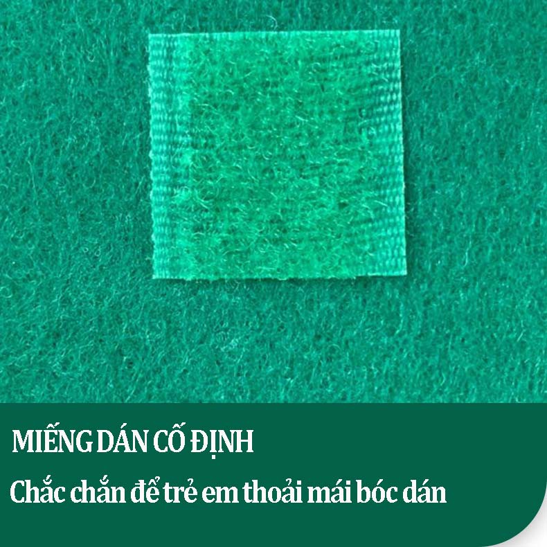 Cây thông Noel nhiều tầng bằng vải dạ treo tường tặng kèm mặt nạ siêu nhân cho bé