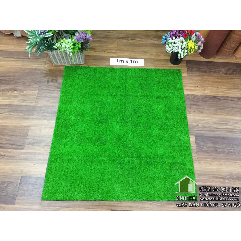 Tấm cỏ nhựa nhân tạo giá rẻ khổ 1m x 1m