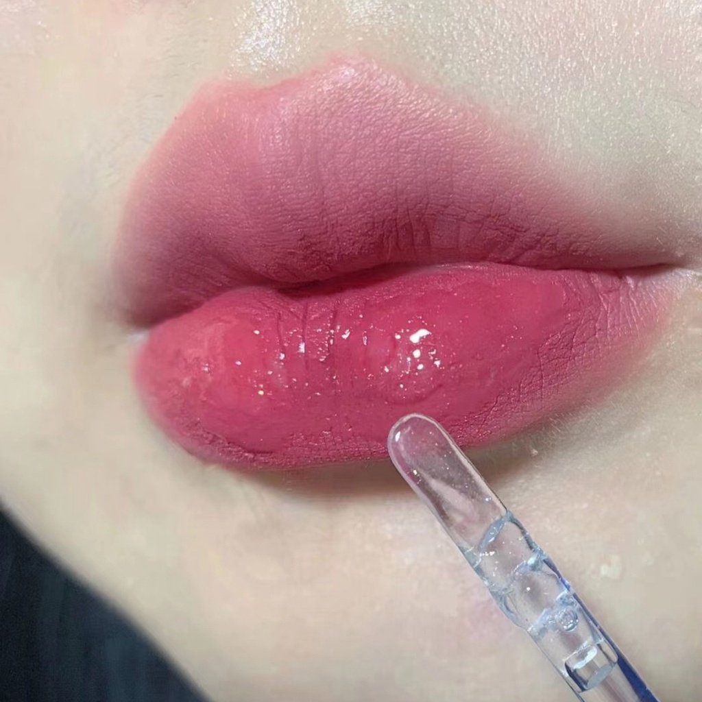 1 Bộ Son Môi Hai Đầu Màu Nhũ / Dưỡng Ẩm Lâu Trôi