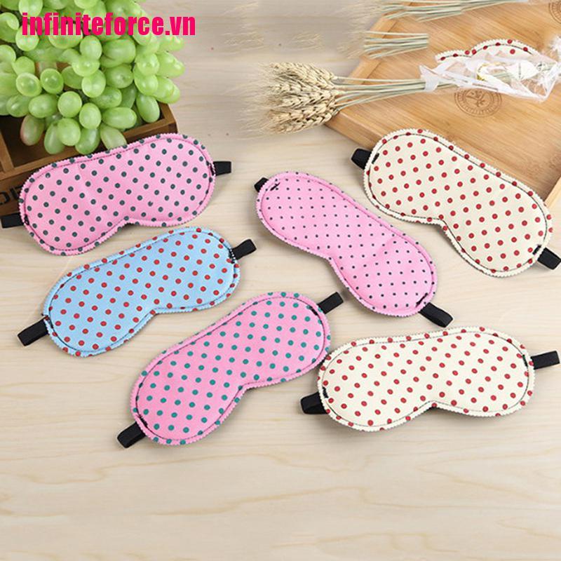 Mặt Nạ Mắt Thư Giãn Họa Tiết Chấm Bi Xinh Xắn
