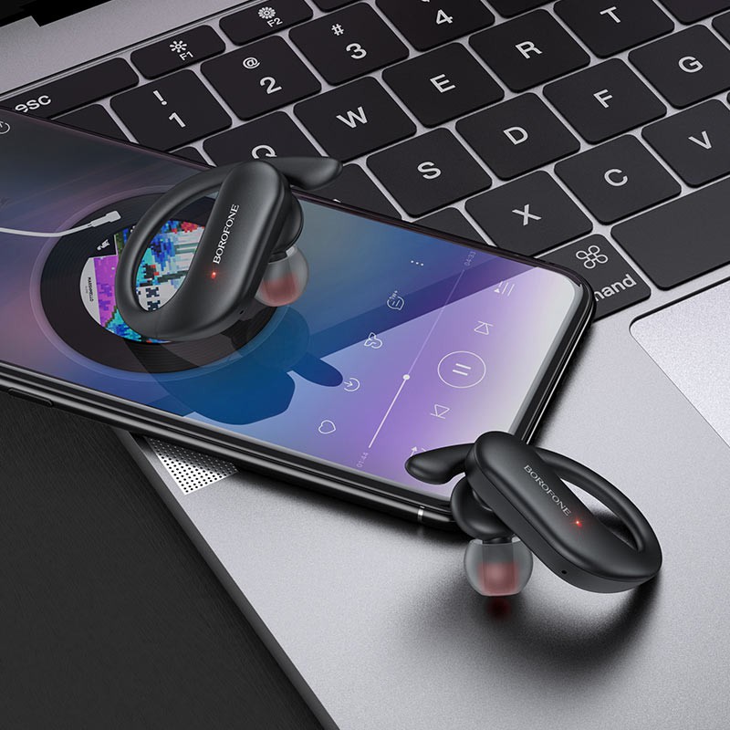 [Mã ELMSBC giảm 8% đơn 300K] Tai nghe Bluetooth TWS Borofone BE33 Rhyme BT V5.0 (Đen) - Hàng chính hãng